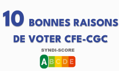 10 bonnes raisons de voter CFE-CGC !